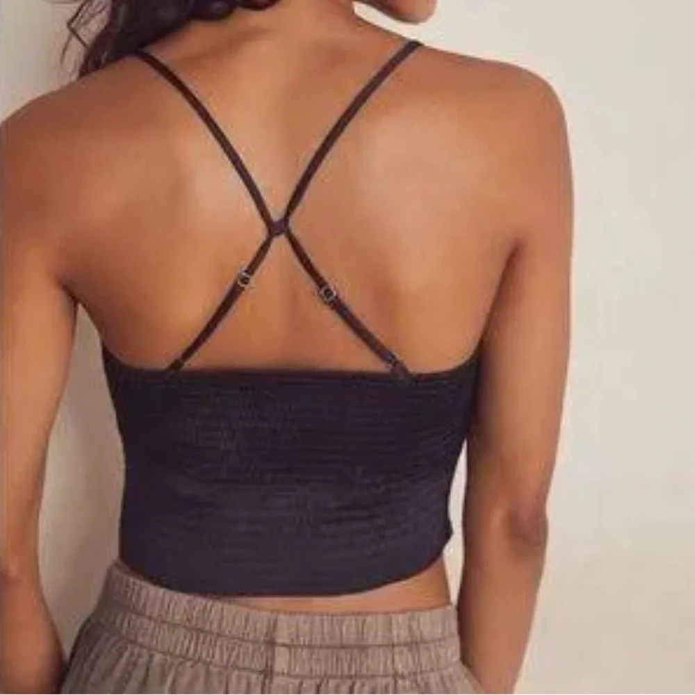 NWT Free People Intimately Right On Time Smocked Tank
